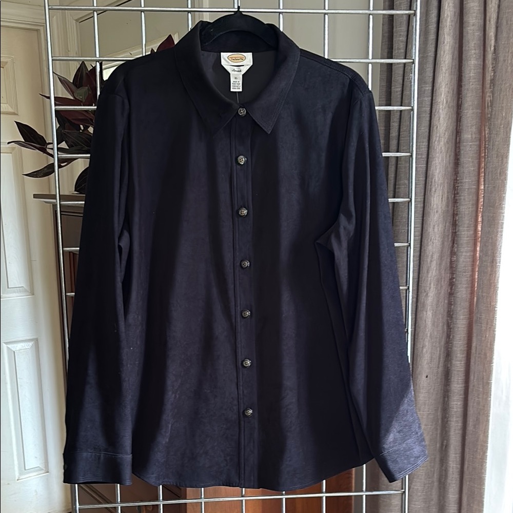 Talbots Stretch Velour Shirt